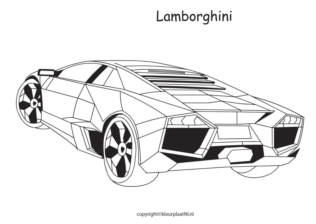 Kleurplaten Lamborghini
