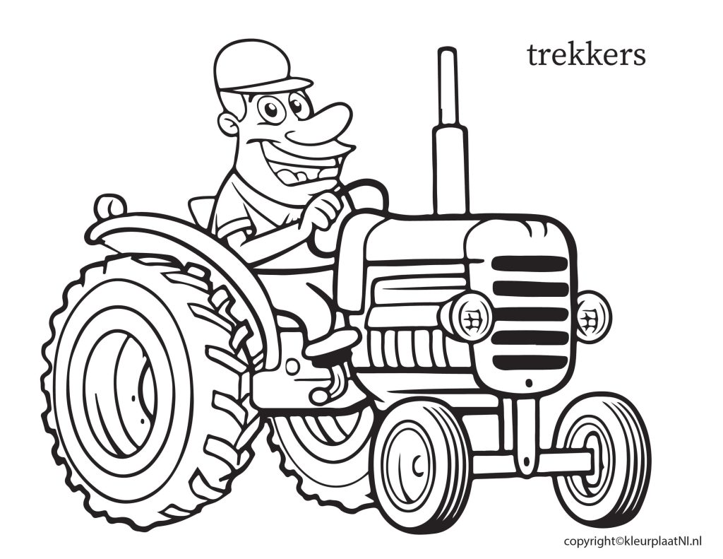 Kleurplaten Trekkers Massey Ferguson