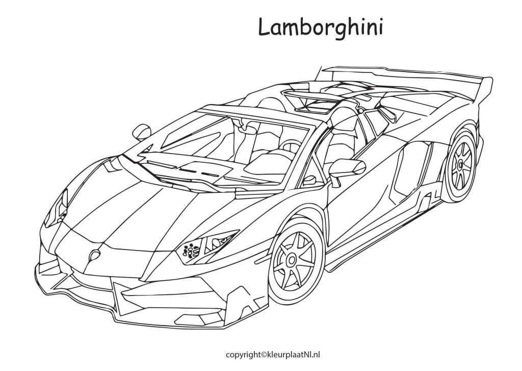 Lamborghini Kleurplaat