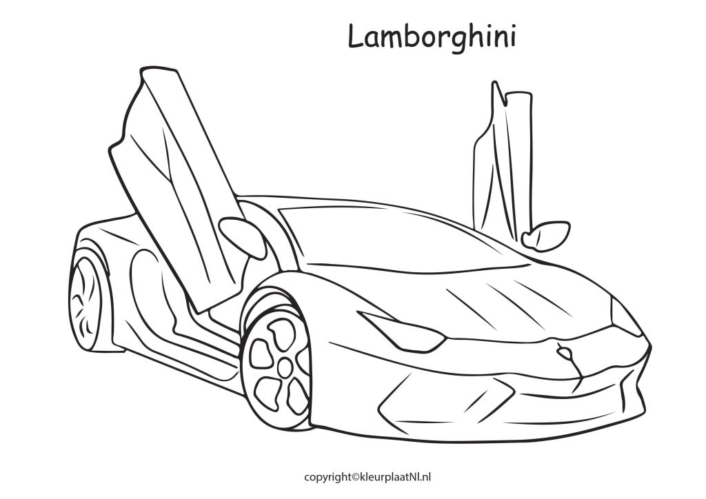 Lamborghini Kleurplaten