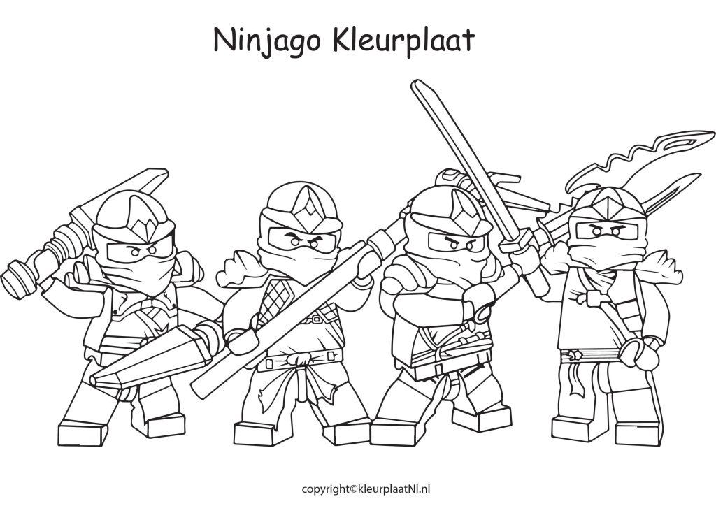 Ninjago Kleurplaten